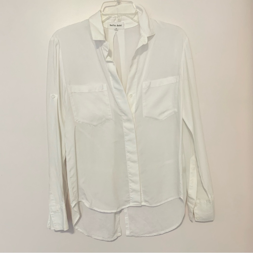 Bella Dahl Split Back Button Down - White - image 4